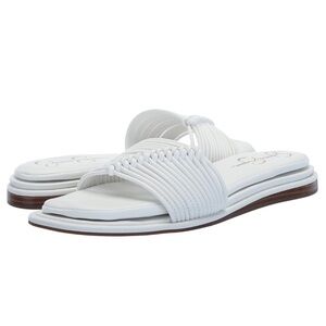 Jessica Simpson Women's Belarina Slip-On Strappy White Slide Sandals Sz:6